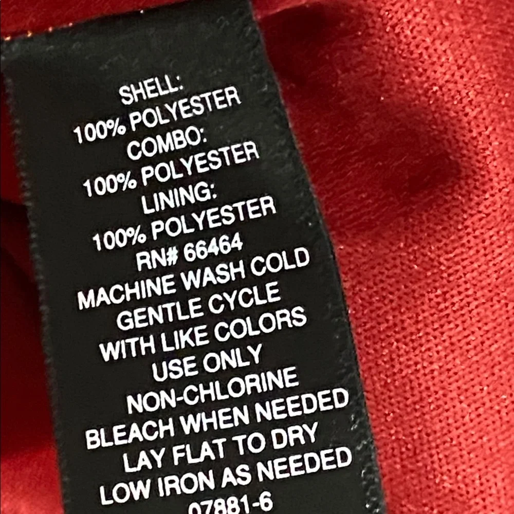 BOLD elements red sequin blouse top shirt size 2X - Picture 8 of 9